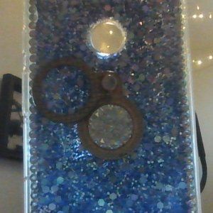Luxury Diamond Ring Stand Bling Glitter Protective Case Soft Phone Cover Skin